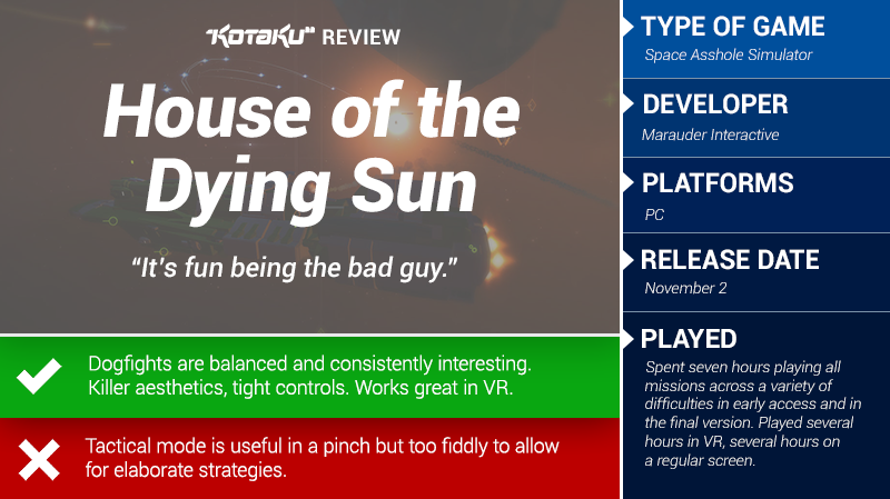 Illustration for article titled House Of The Dying Sun: The Kotaku Review
